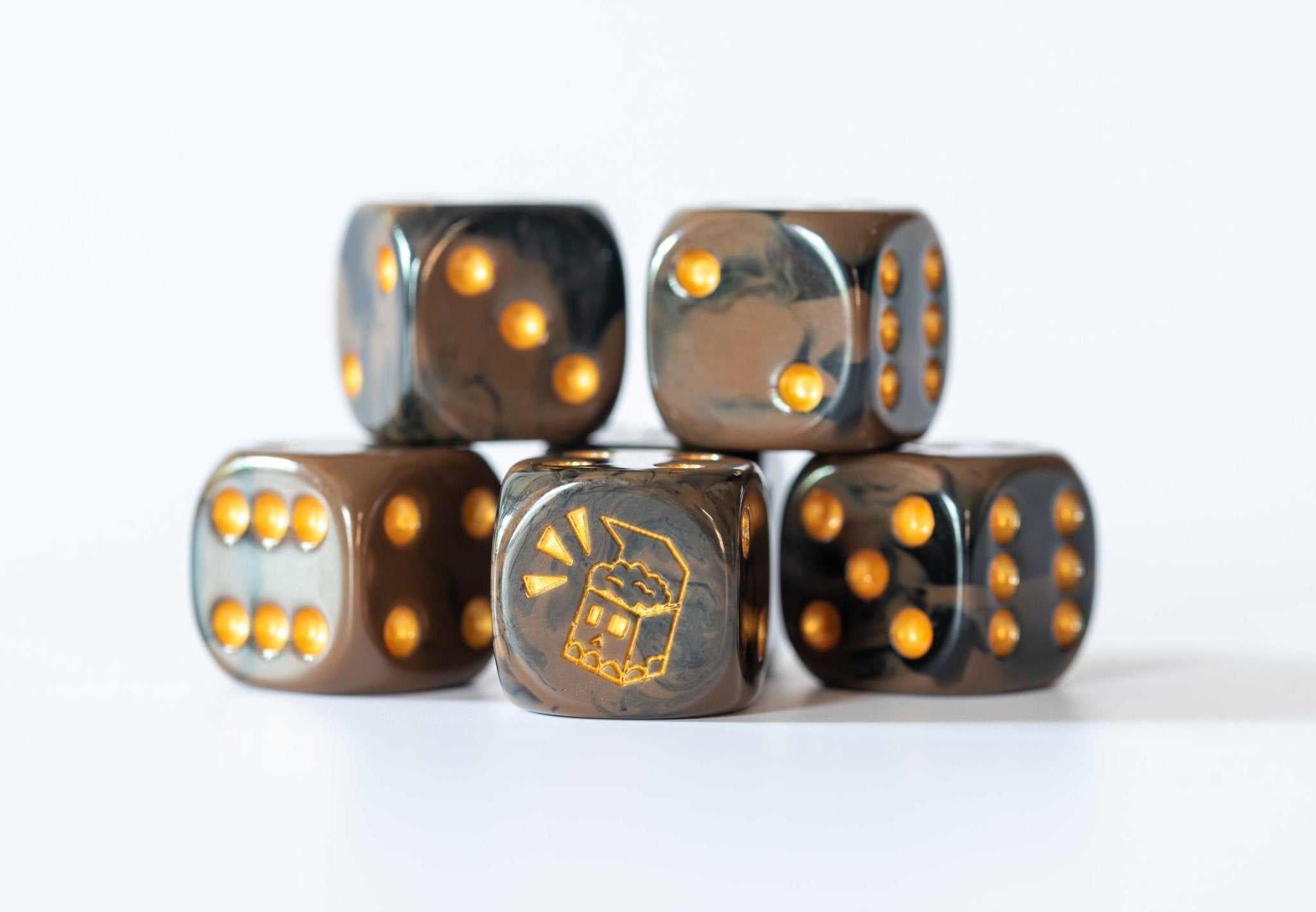 Dark Roast Dice (Set of 6) - Bonebox Games