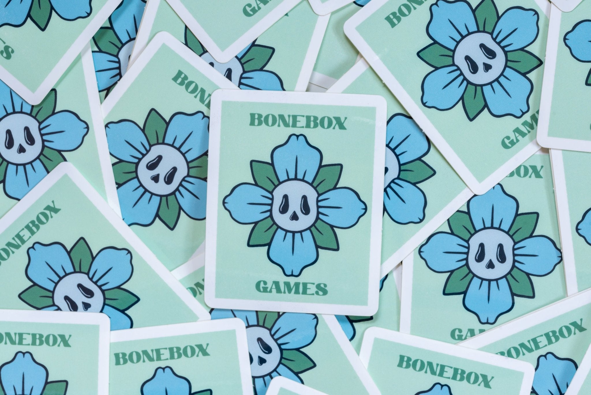 Skull Flower Sticker - Bonebox Games